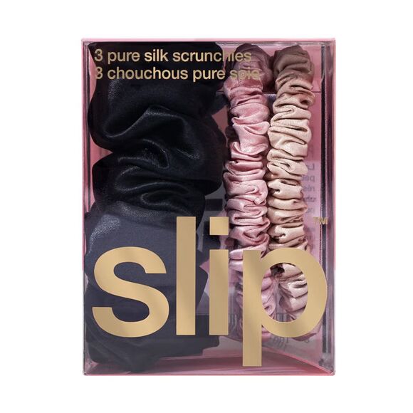 5 NWT/NIB Slip 100% Silk Scrunchies - 1 large, 4 small/skinny main image 4